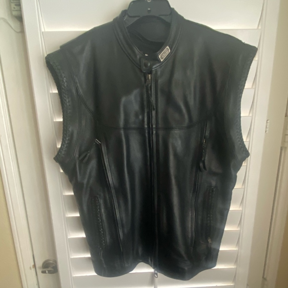 Vintage Authentic Harley Davidson Willie G Leather Jacket/Vest NWOT​​​​​​​​​​ - Picture 6 of 15